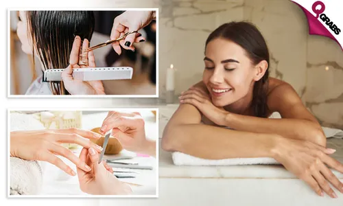Killer Beauty Deal: Moroccan Bath + Mani-Pedi with Color + Hair Trim & Blow-dry!